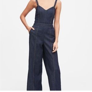 NWT Banana Republic Sweetheart Denim Jumpsuit